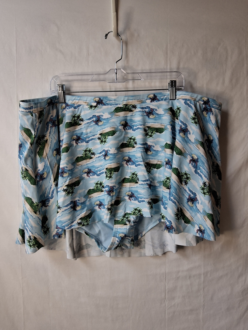 Disney LILO & STITCH‎ Light Blue Tropical Print SWIM SKIRT/Bottom